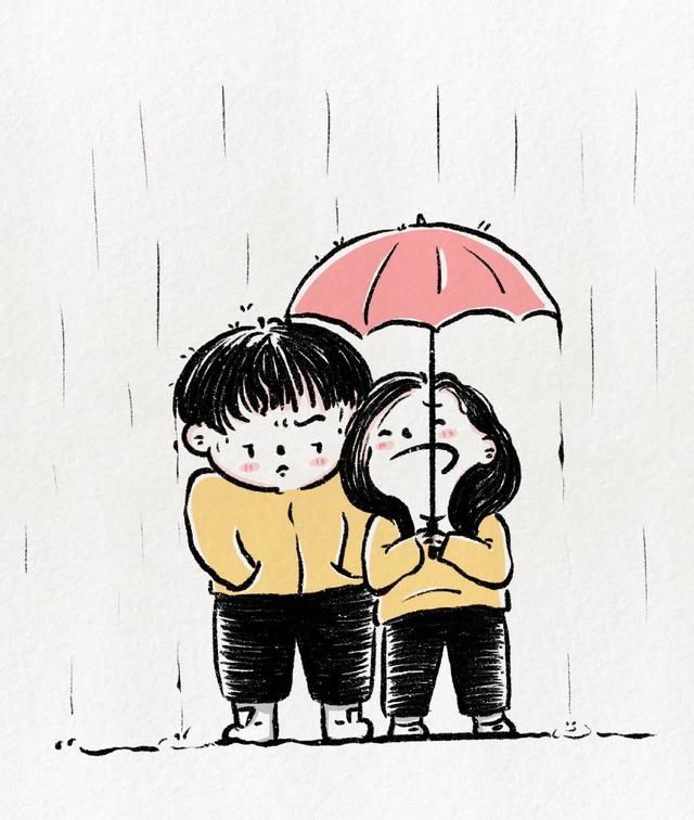 情侣插画图片，情侣插画图片用英语怎么说（一组小情侣的日常插画 ， ）