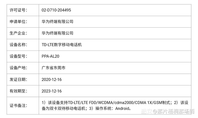 ppa-al20是华为什么型号（或搭载14纳米710A）