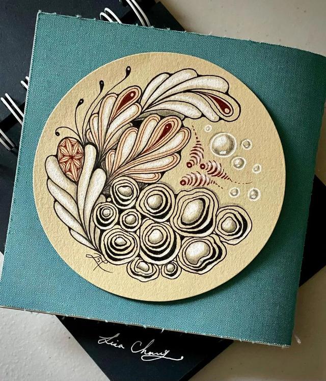 用圆规画出的精美图案，怎样用圆规画好看的图案（画出简单有创意的装饰禅绕画）