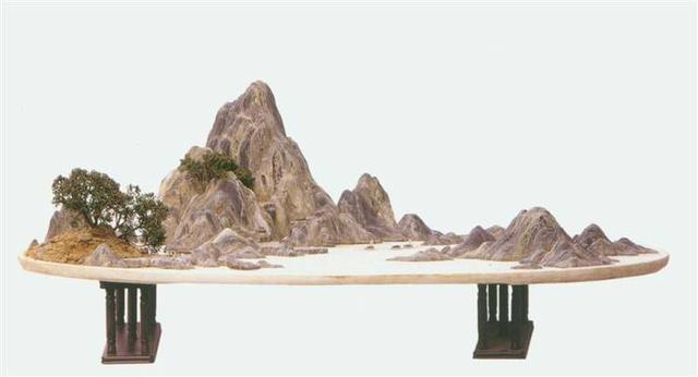 山水石盆景制作图解，将大自然景象融入盆景