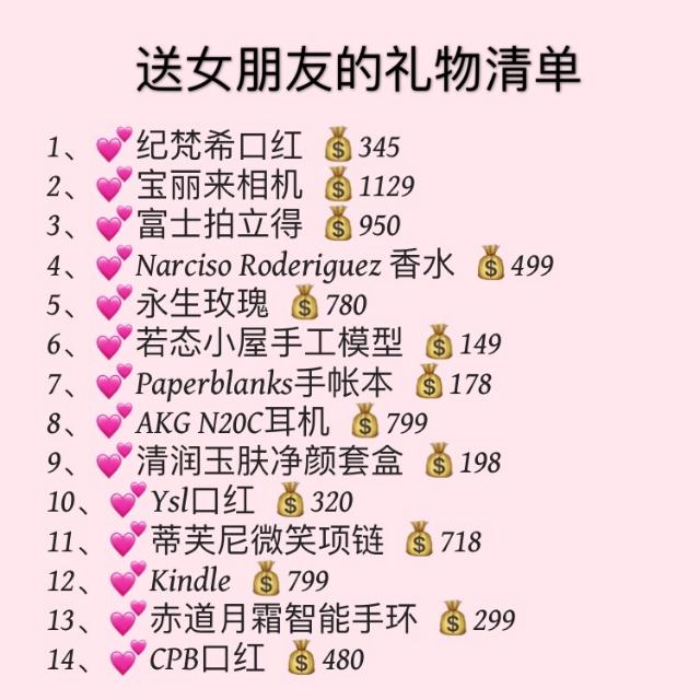 送女朋友什么礼物好(送女性朋友礼物排行榜)