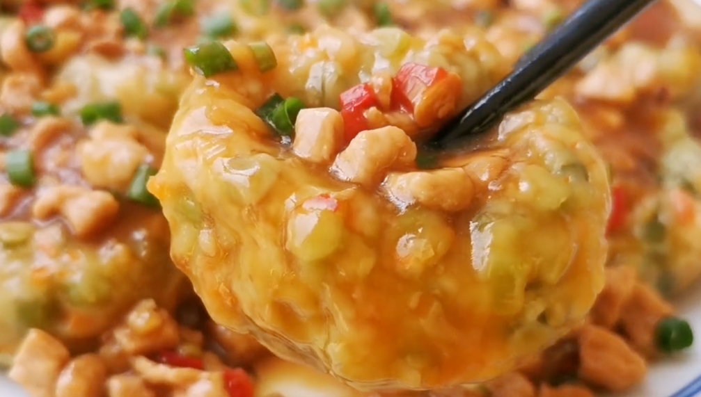 【蒜苔窩窩釀肉】做法步驟圖 營養很全面 常吃身體好-起舞食譜網