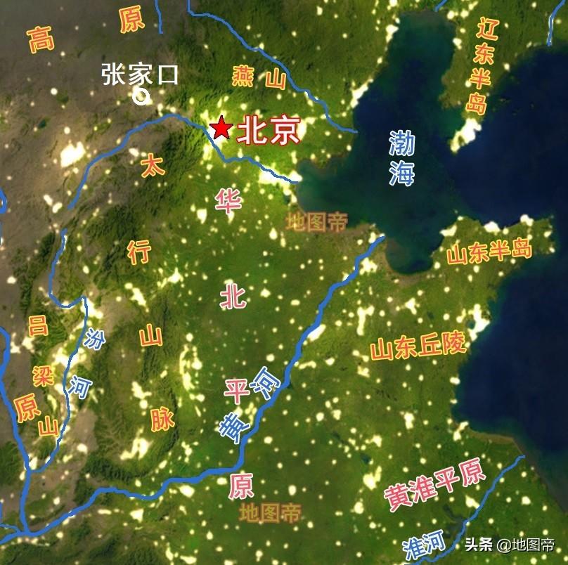 张家口地图高清版(张家口市区十三县地图)