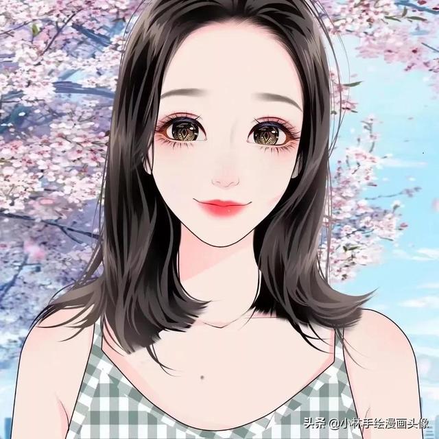 简约手绘头像 温柔是人间宝藏.微信，简约手绘头像 温柔是人间宝藏.（一张张自带仙气的女生头像）