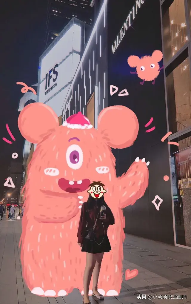 小怪兽头像，林哲（最近火爆抖音的小怪兽涂鸦微信头像）