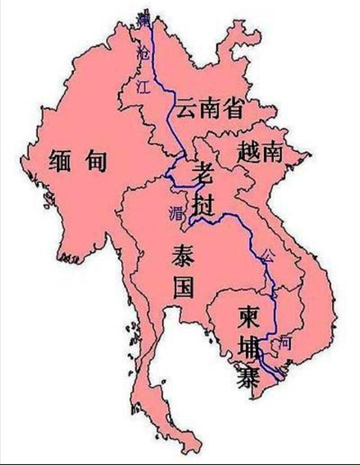 湄公河平原的海陆位置图片