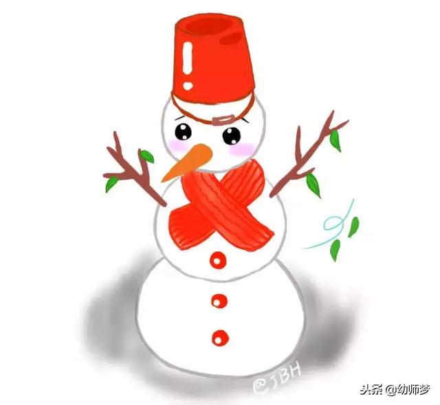 如何画简笔画小雪人，如何画简笔画小雪人的画法（冬天的雪人简笔画教程图解）