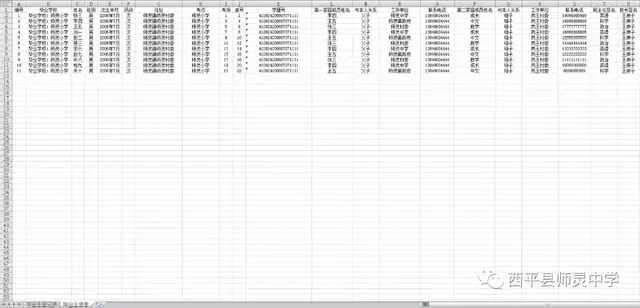 毕业生登记表范文，毕业生登记表填写范文（EXCEL制作的小升初毕业生登记表）