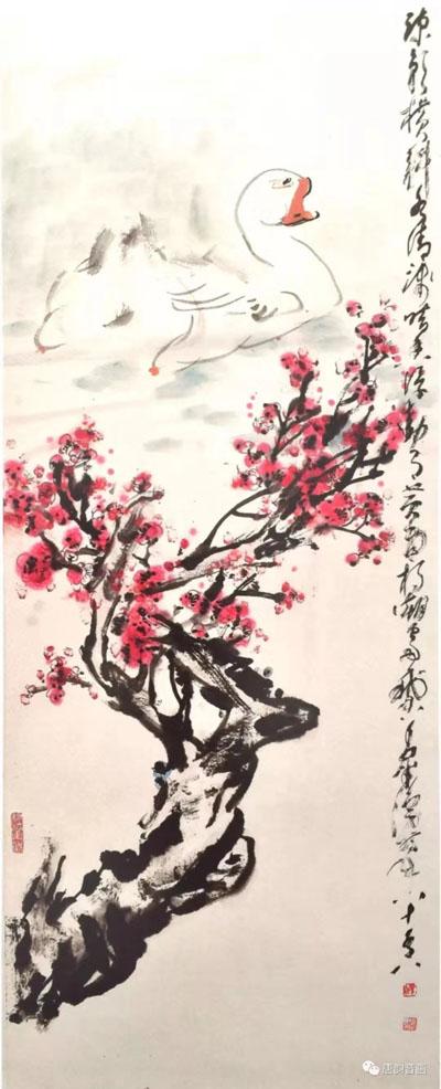 送春归飞雪迎春到下一句，送春归（一一观画家杨潮梅花图有感）