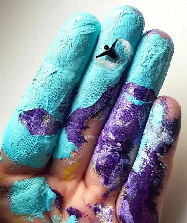 漂亮的手掌画，漂亮的手掌画图片（她在手心画了一片海）
