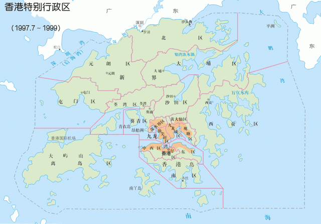 香港九龙属于什么区，香港九龙归属（中华人民共和国香港特别行政区的18个行政区划详细介绍）