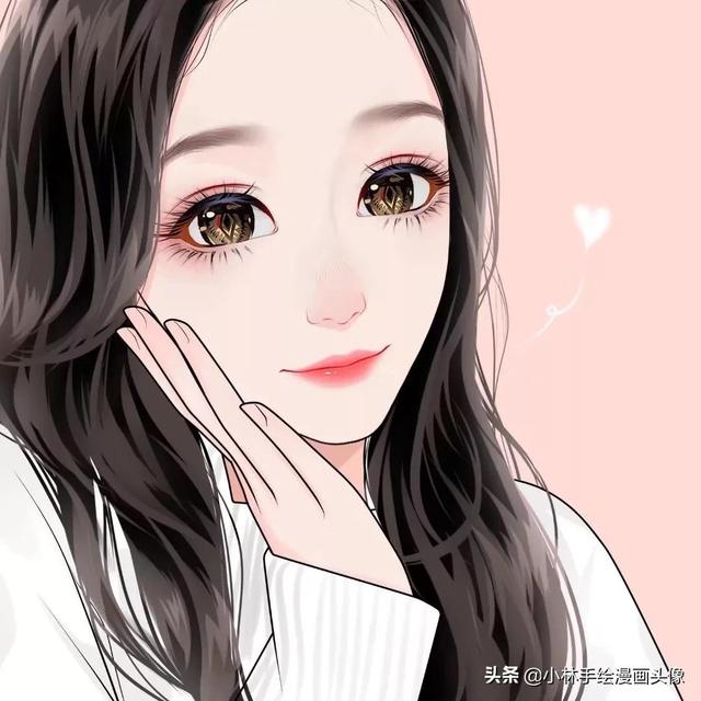 简约手绘头像 温柔是人间宝藏.微信，简约手绘头像 温柔是人间宝藏.（一张张自带仙气的女生头像）