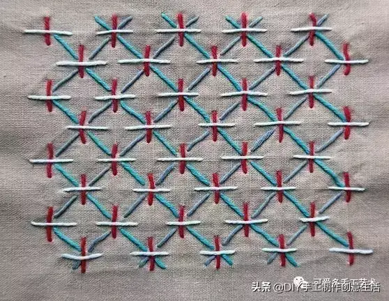 刺子绣入门针法教程，精致优雅的刺子绣