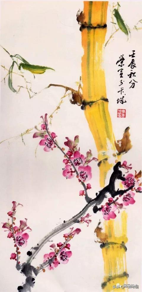 桃花怎么画简单而好看，桃花的画法怎么画（图文教程——彩墨桃花画法）