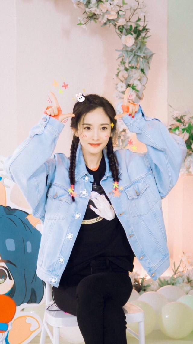 杨幂，微信头像，杨幂（适合壁纸或头像的一组）