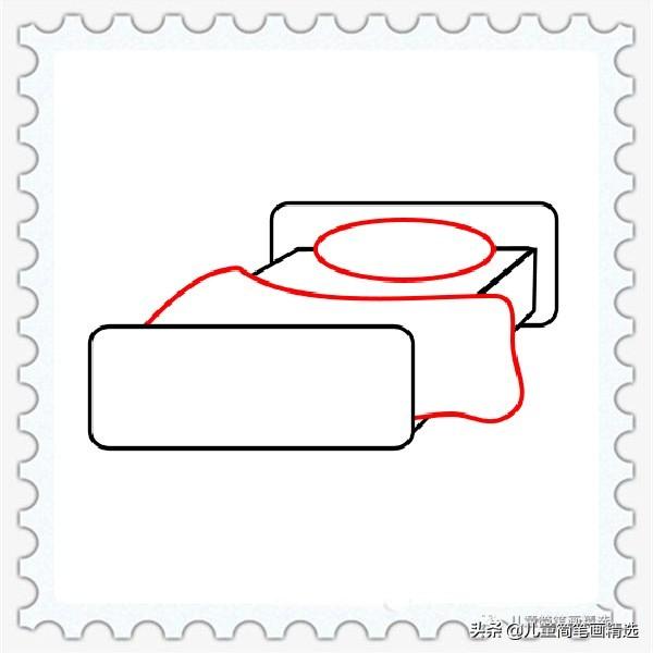 床简笔画怎么画，床简笔画教程（儿童简笔画精选-如何画一张床）