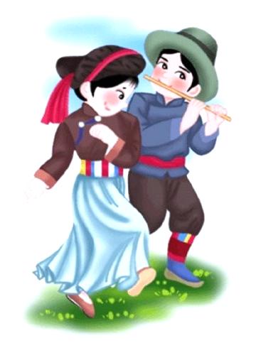 56个民族服饰图片大全，56个民族服装图片（五十六个民族精美人物服饰造型插画）