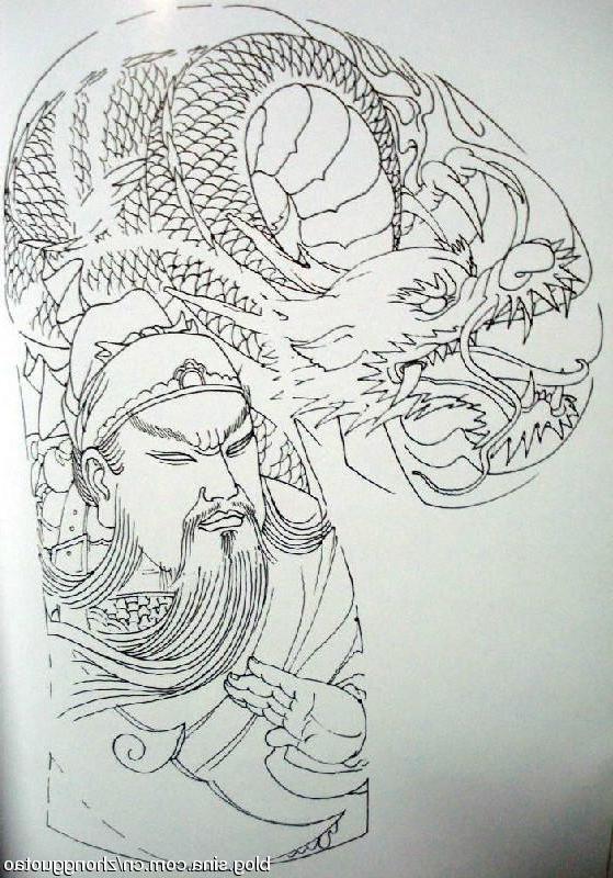 Q版可爱的关羽如何画，关羽简笔画可爱（人物白描：关公关云长）