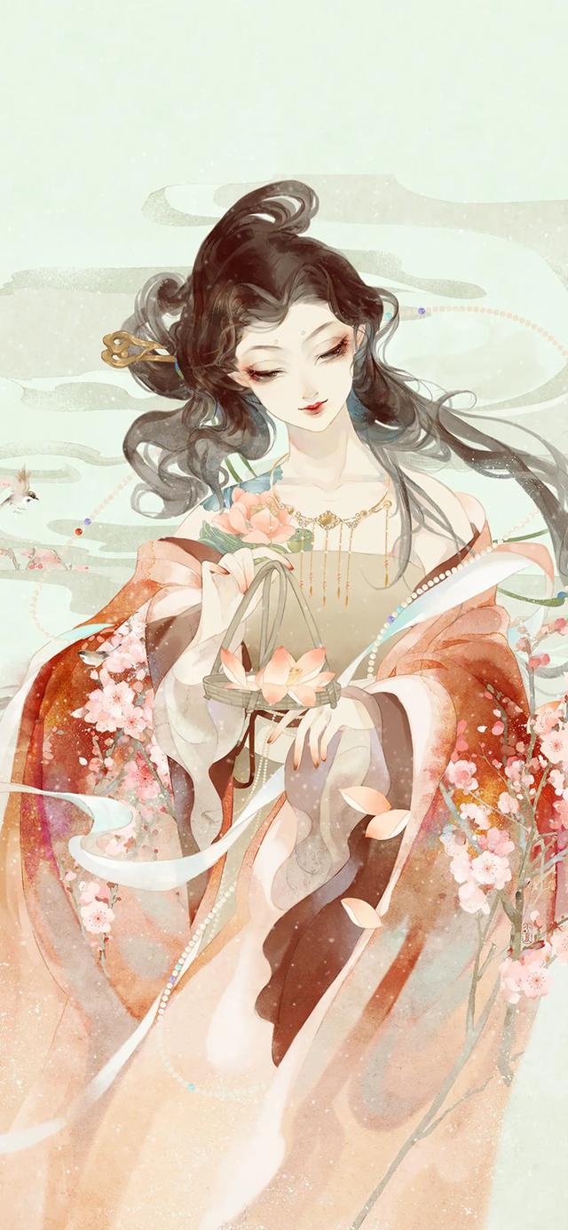 古风美女手绘图片，微信头像，古风美女手绘图片（古风美女系列手绘插画合集㈡：）