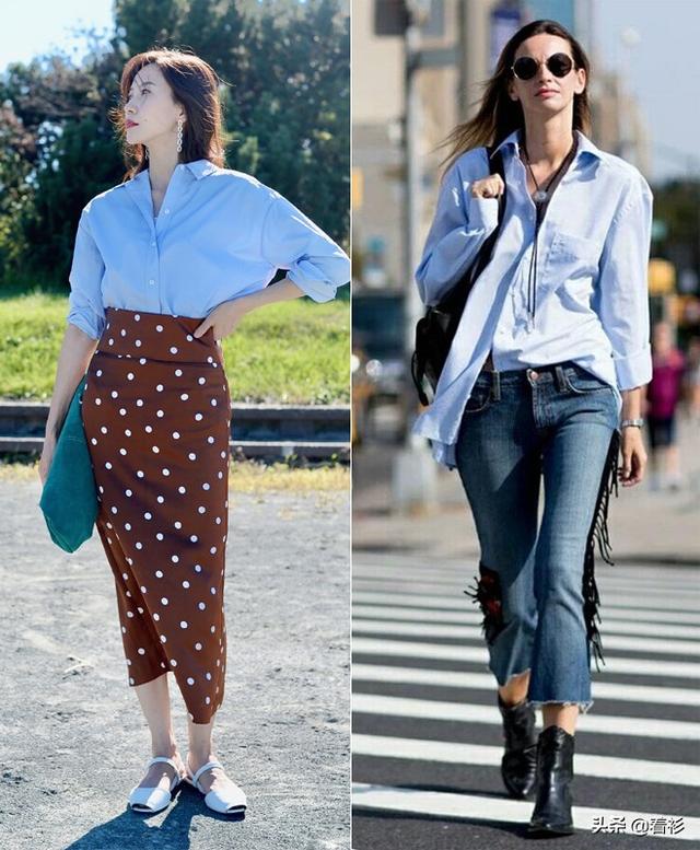藏蓝色裙子配什么颜色上衣好看，藏蓝色裙子配什么颜色上衣（绝美“蓝色穿搭”火了）