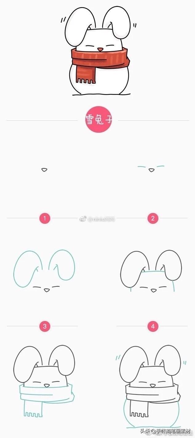 100个萌萌哒的简笔画，萌萌哒简笔画大全可爱（妈妈们有时间和宝宝一起画吧）