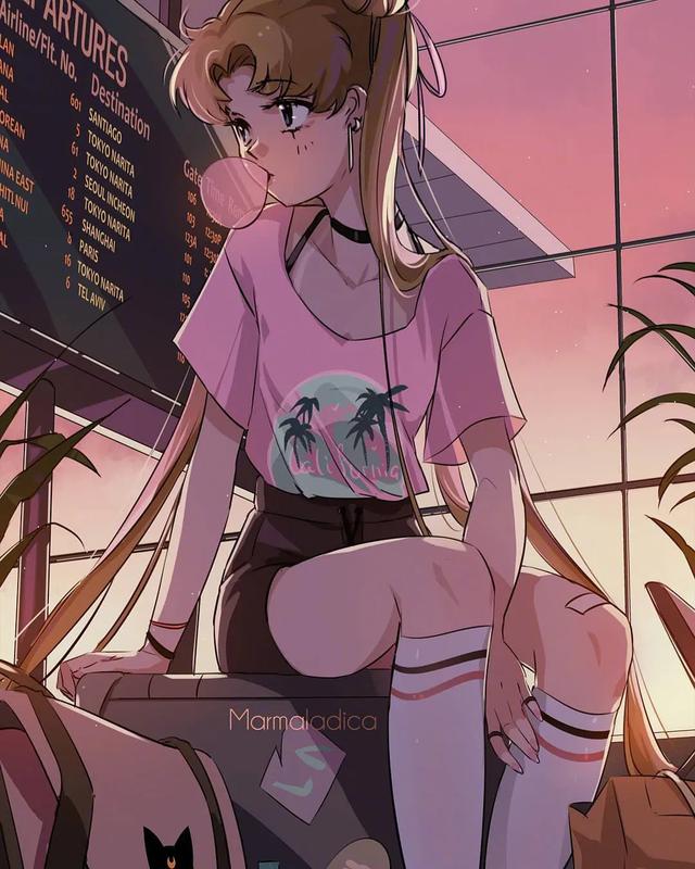 可爱二次元头像，可爱二次元动漫头像微信（小清新风格动漫二次元可爱少女插画手绘）