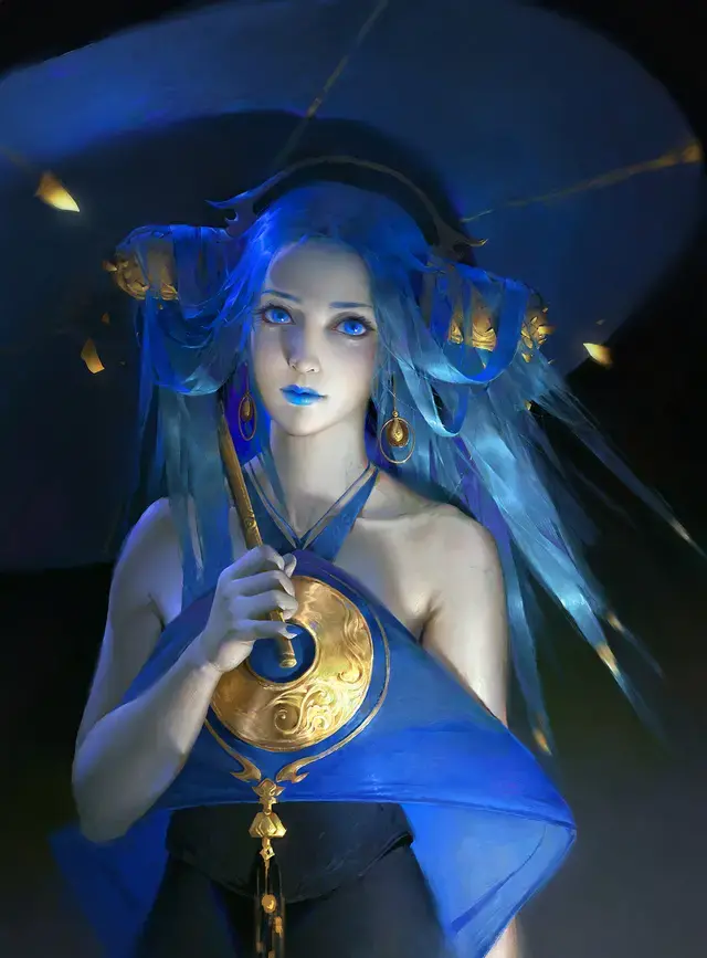妖言惑道，微信头像，妖言惑道（邪气鬼魅妖艳的美魔女头像插画欣赏）