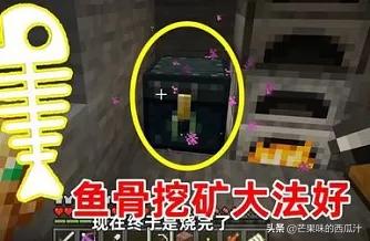 我的世界中，是用鱼骨挖矿法效率高还是在矿洞里找露天矿物效率高？