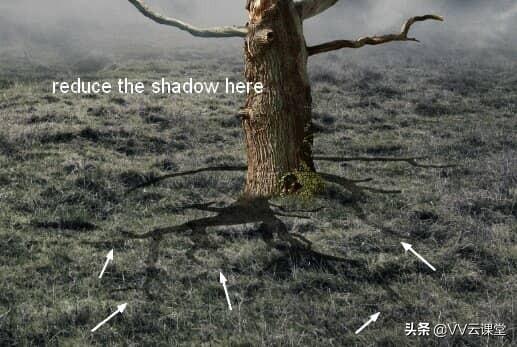 如何在PS中建立透明背景图层，ps怎么添加透明图层（中创建带有月亮的树的超现实图稿）
