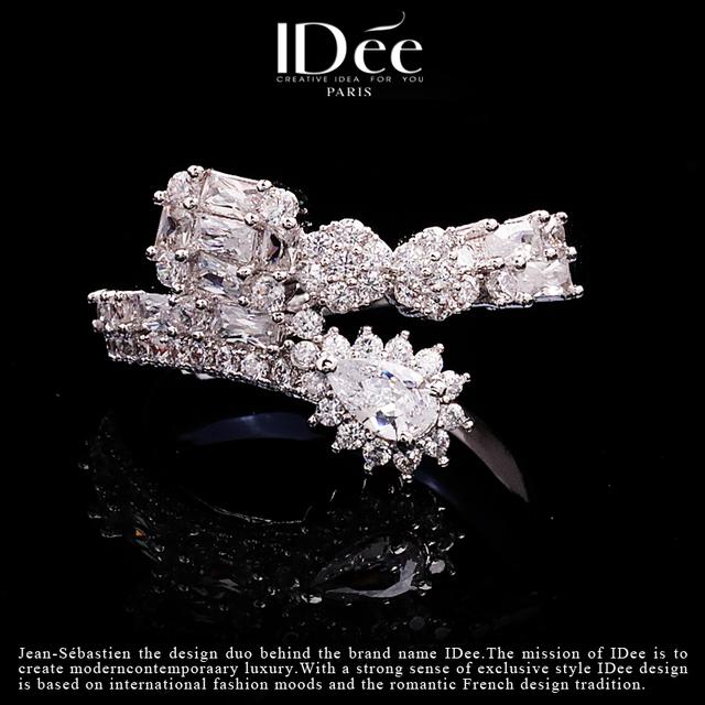小众轻奢饰品大全，越美丽——IDee倾慕系列闪钻戒指婚礼饰品小众轻奢配饰
