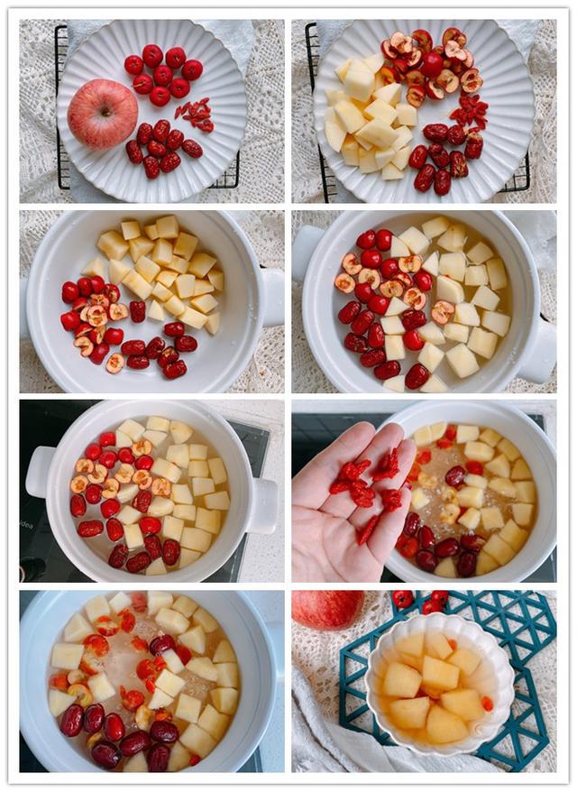 山楂苹果红枣水功效和作用，苹果山楂红枣水的功效和作用（干燥寒冷的冬季多喝水果茶）