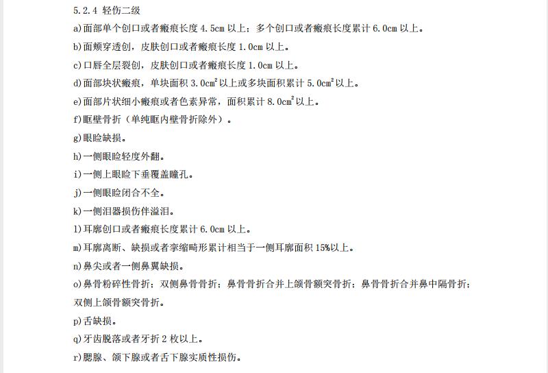 轻伤鉴定标准及量刑轻伤二级标准，轻伤二级可以判刑吗