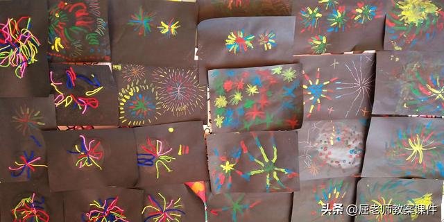 幼儿园中班美术教案，幼儿园中班美术教案20篇（屈老师中班美术教案《五彩缤纷的烟花》）