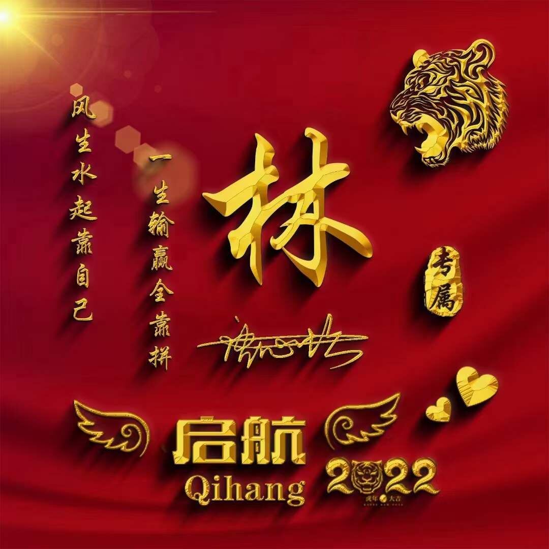 2021年属虎的微信头像(3d霸气励志个性签名头像,有你的名字吗) - 龙腾