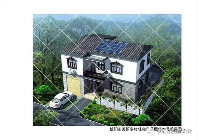 农村别墅自建房，别墅户型大全农村自建房带露台（28款带车库二层农村别墅自建房,高颜值设计带车库自建别墅不求人）