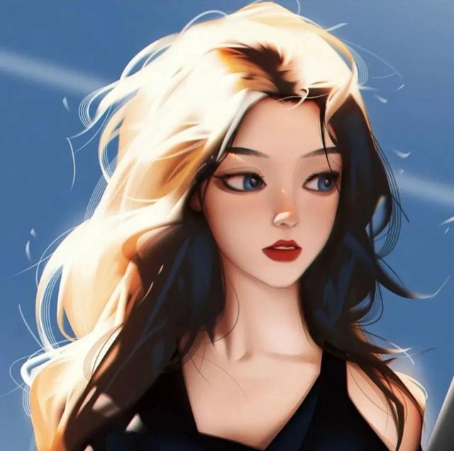 手绘卡通头像女，动漫女生手绘头像（个性女动漫手绘微信头像）
