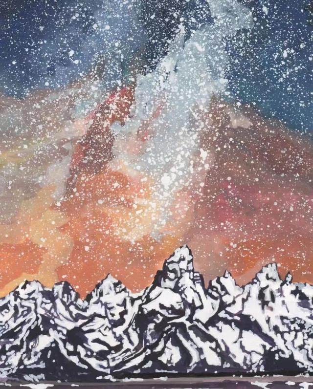 水粉风景写生步骤图，水粉风景画初学者（Akouri）