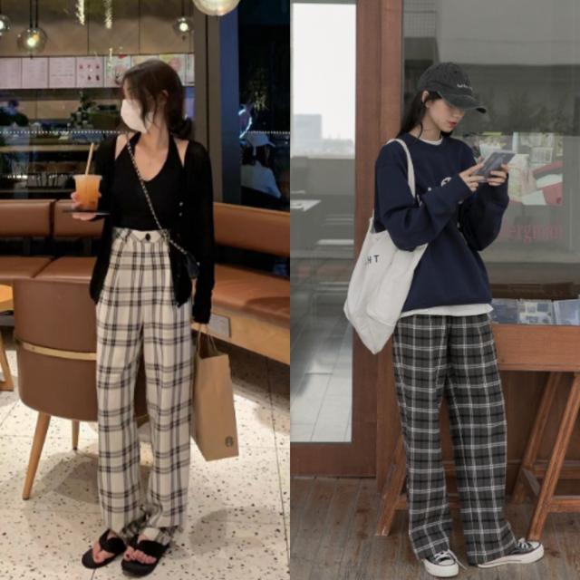 格子裤怎么搭配上衣，格子裤怎么搭配上衣夏天（比裙子时髦、比短裤好穿）