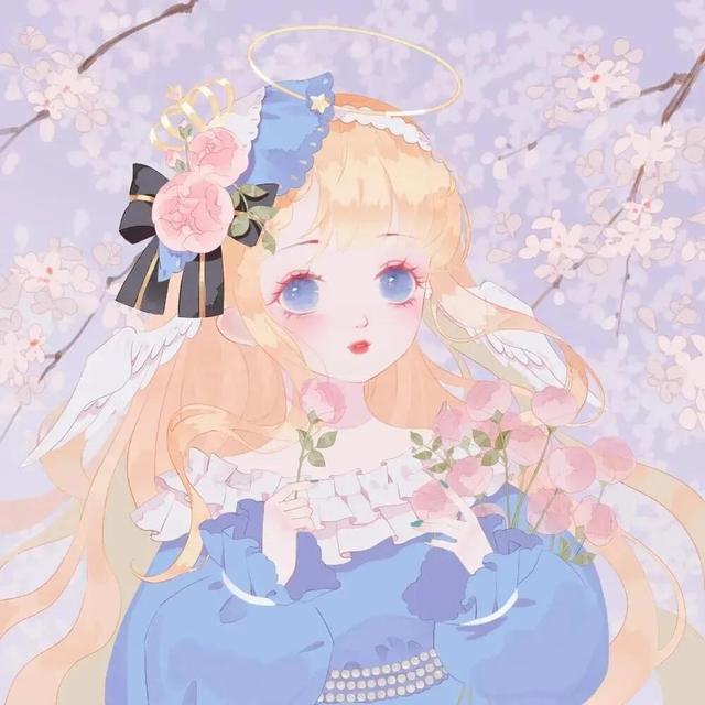 蓝紫色最准确图片，意境蓝色，紫色系头像微信（下次见面，就从一朵花开始吧）