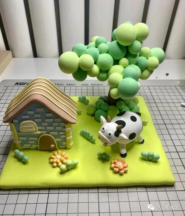 儿童diy手工画6-8岁，让孩子爱上黏土手工制作教程