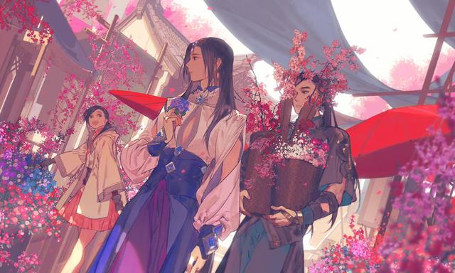 插画图，插画图片手绘（超有故事感的古风中国风插画）