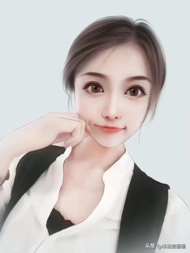 如何画出一幅小清新女生图画。，如何画出一幅小清新女生图画视频（精致清新女生手绘头像）
