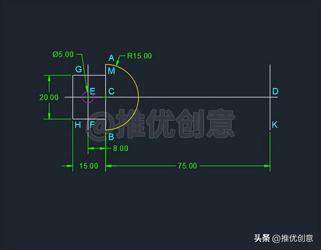 简单的cad制图，cad简单绘图教程（按照大步骤来绘图）