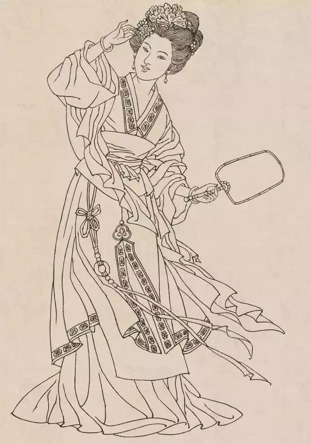 中国古代人物画，中国名画人物作品（中国古代人物白描画120幅欣赏）