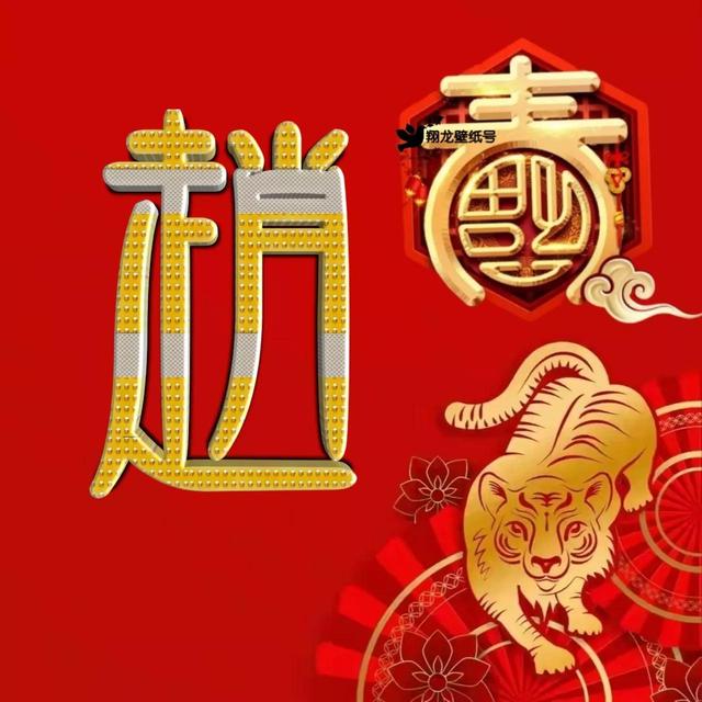 虎年系列头像微信，虎年系列头像（金色虎年福字微信头像）