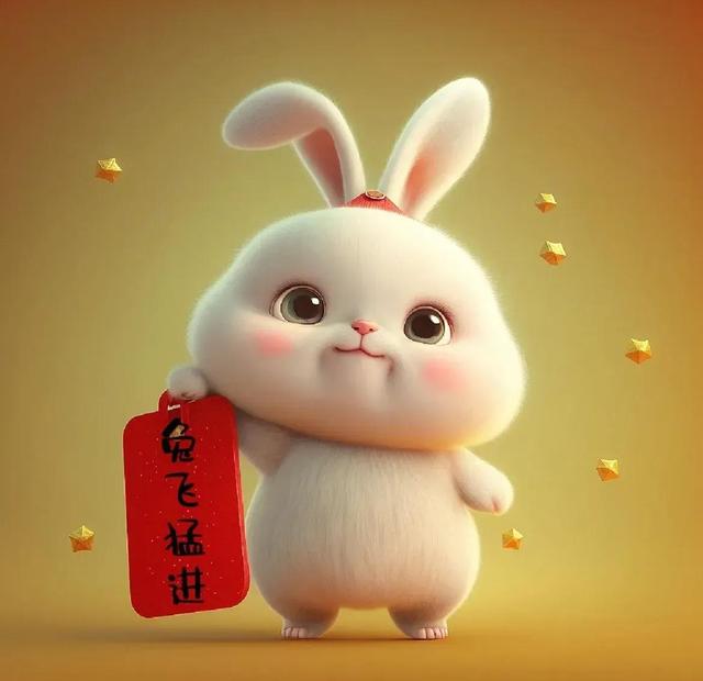 兔子壁纸可爱卡通，可爱卡通小兔子高清壁纸（可爱吉祥卡通兔年壁纸图片）