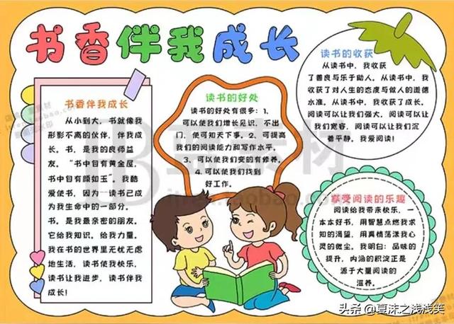 读书手抄报图片大全，读书手抄报大全（世界读书日手抄报）