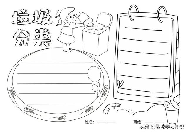 垃圾分类的手抄报怎么画，垃圾分类的手抄报怎么画 简单（垃圾分类<环保>手抄报集）