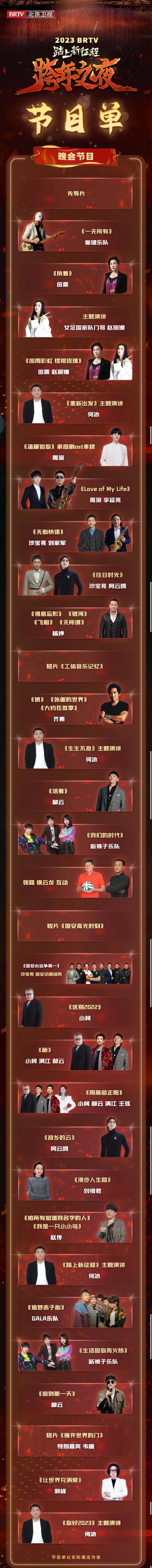 湖南跨年节目单，各卫视的跨年阵容（四大卫视+B站跨年节目单）