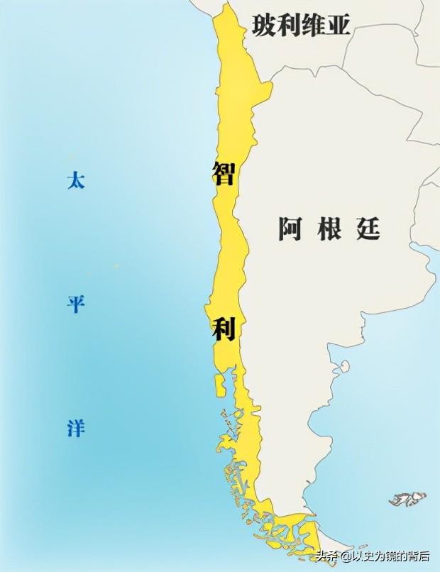 世界地图中的智利位置，智利的版图为何这么狭长